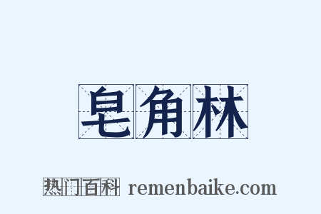 皂角林是什么意思的图片